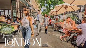 🌿 London Heatwave: South Kensington to Victoria Station | 4K HDR Walking Tour
