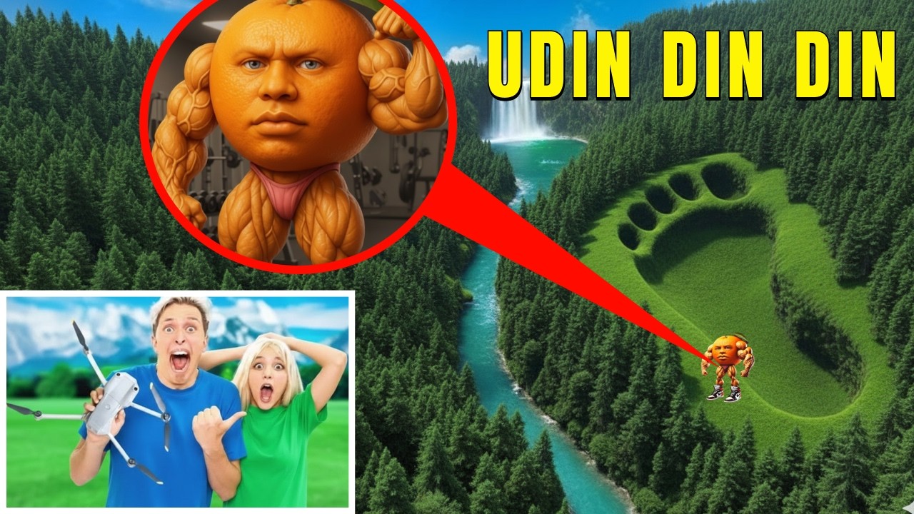 Мой дрон снял UDIN DIN DIN и BALLERINA CAPPUCCINA в реальной жизни!