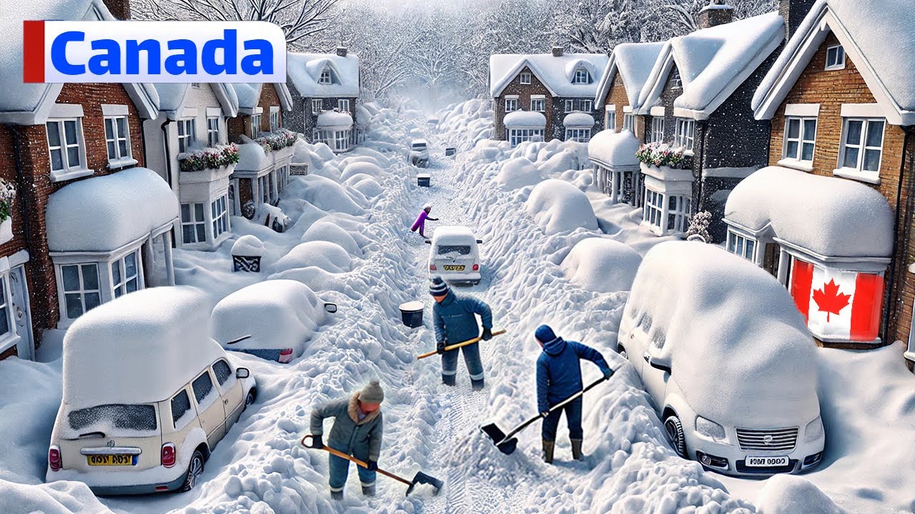 Canada is Freezing ! ️ Massive Snowstorm BURIES Everything in Ontario ...