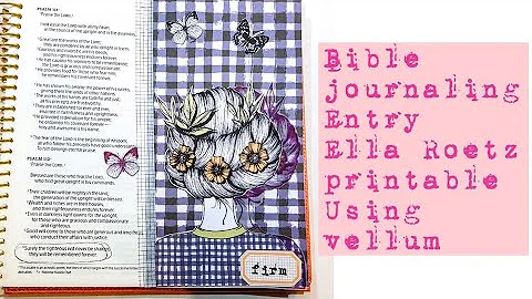Bible journal Entry | Ella Roetz Printable | Using...