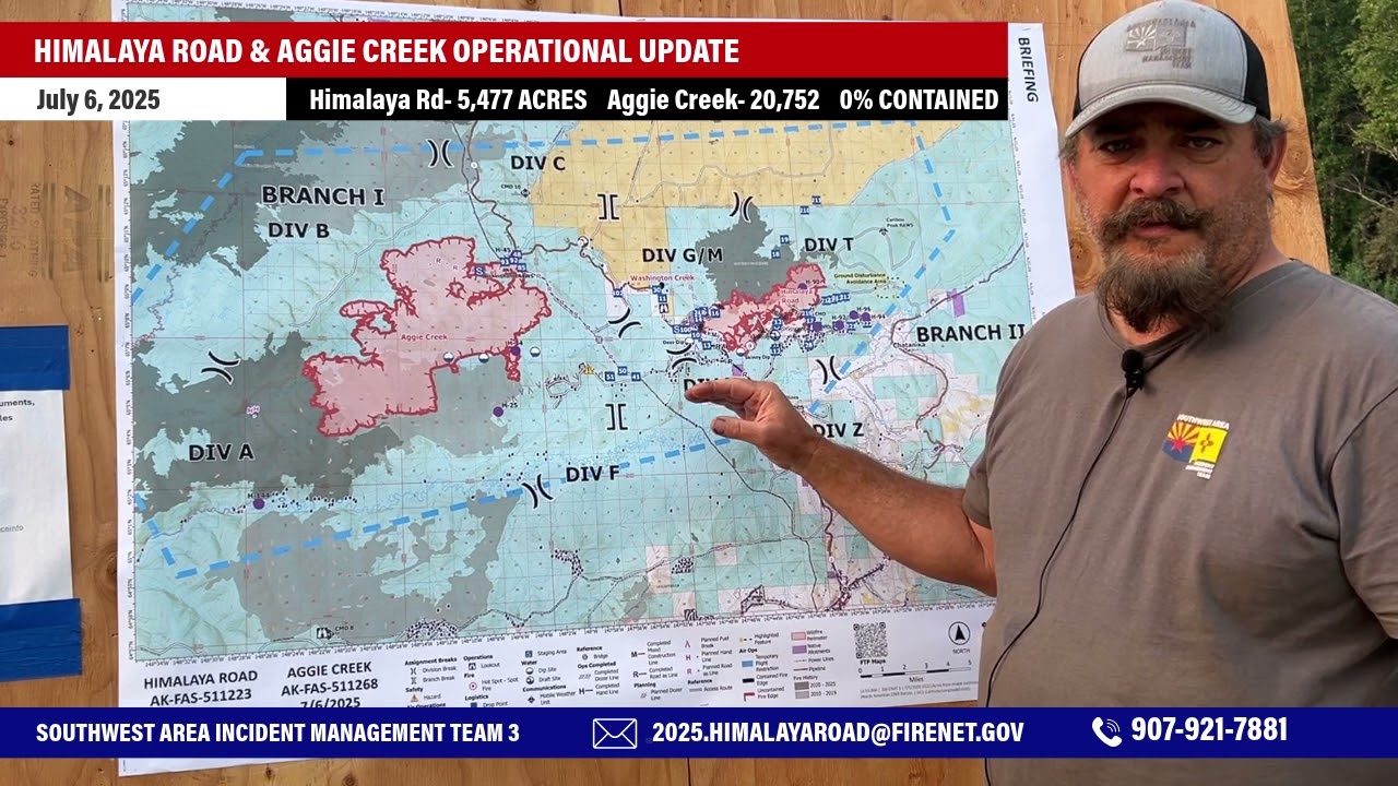 Himalaya Road Fire Operations Update - AK DOF - July 6, 2025