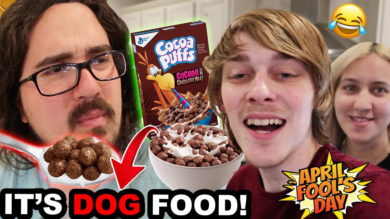 REPLACING CEREAL WITH DOG FOOD!! (PRANK) YouTube