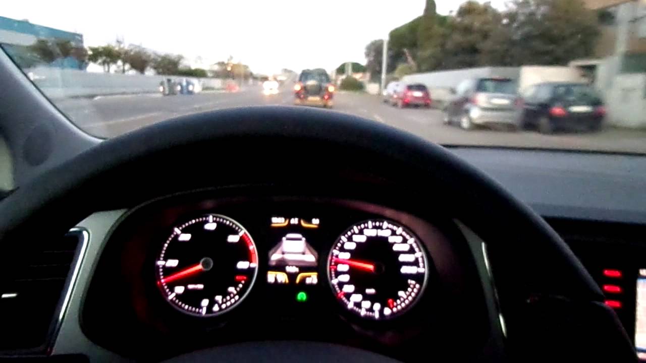 seat leon st fr 184cv dsg ACC cruise control active nel traffico cittadino YouTube