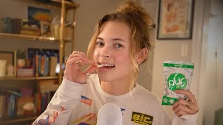 Asmr Gum Chewing Whisper Ramble Close, Clicky Whispering