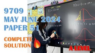 9709 May June 2024 Paper 51| Complete Solution A-Level