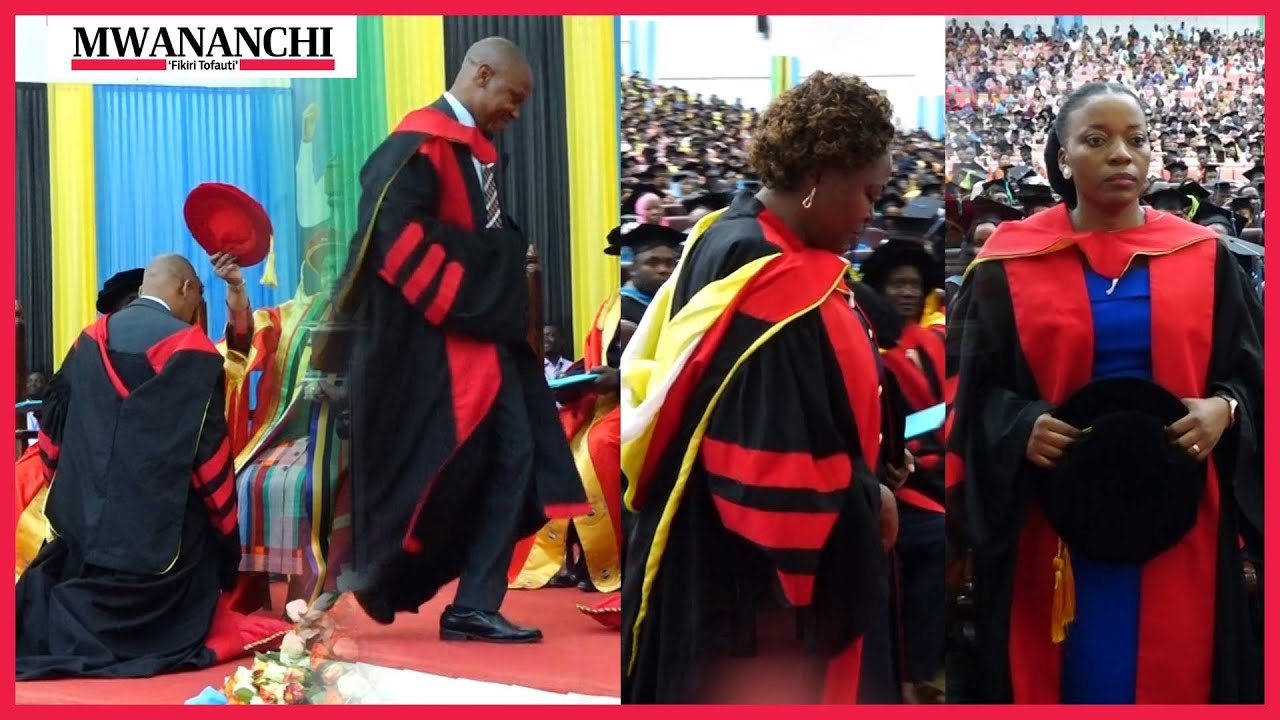 Waliotunukiwa PHD UDOM walivyoshindana kucheza wakipewa udokta.