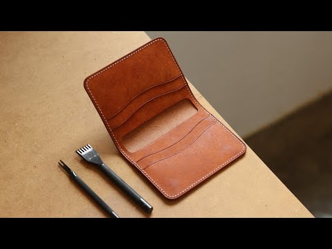 [Leather Craft] Making a Card Case / 카드지갑 만들기 /가죽공예