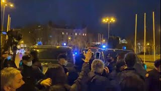 Policía Nacional y feministas protagonizan momentos de tensión en Madrid