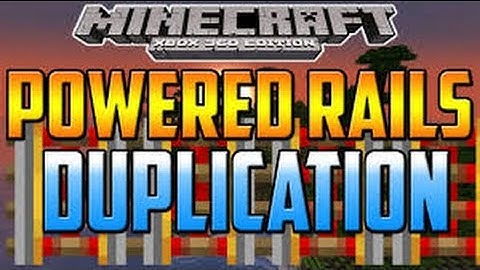 MINECRAFT XBOX ONE/PS4 - POWERED RAILS DUPLICATION GLITCH (HOW TO DUPLICATE POWERED RAILS)