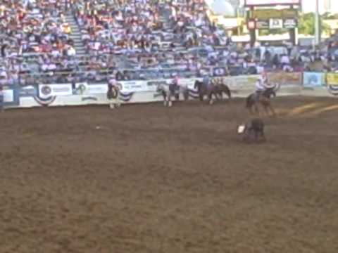 Casey Martin Steer Wrestling Reno Rodeo 2009