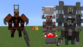 Demon Lord vs Crimson steves more mobs and bosses | Minecraft Java | Mob Battle