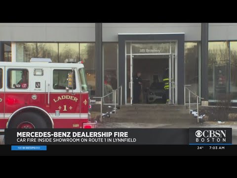 Car Fire Inside Lynnfield Mercedes Benz Dealership Fills Showroom