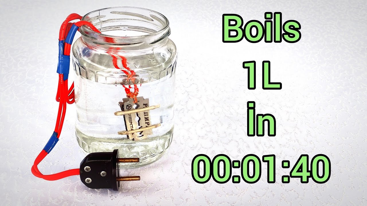 A great idea for boiling water experiment water heater at home