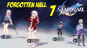 [F2P] Forgotten Hall Memory Stage 7 Full Clear: Clara Team | Honkai Star Rails