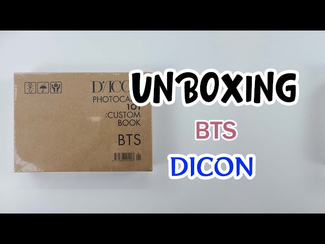 BTS DICON PHOTOCARD 101 CUSTOM BOOK Unboxing - YouTube