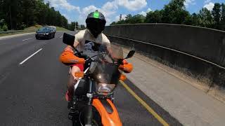 DR650 Parabellum Rally windshield Freeway speed cruise test - 60, 70, 80, 90 mph. #DR650