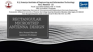 Rectangular Microstrip Antenna Design