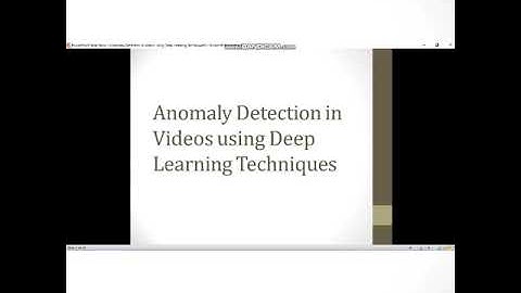 Anomaly Detection in Videos using Deep Learning Techniques