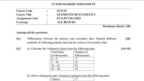 ECO-07 BBA Solved Assignment Valid 2025 | IGNOU BBA 2nd Semester Solution January 2k25 Video