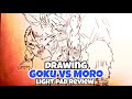 Drawing Goku vs Moro | A4 Light Pad | Review