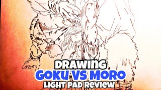 Drawing Goku vs Moro | A4 Light Pad | Review