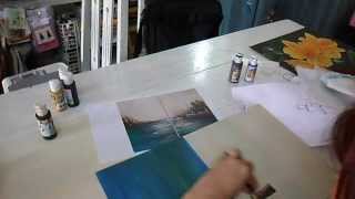 Pintando Marina Abstracta: Profesorado de Pintura Decorativa Coronda