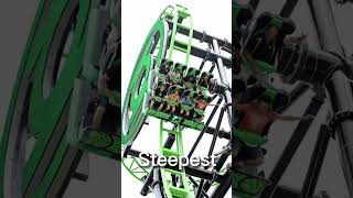 Mind Blowing Roller Coaster WORLD RECORDS! 🤯#shorts