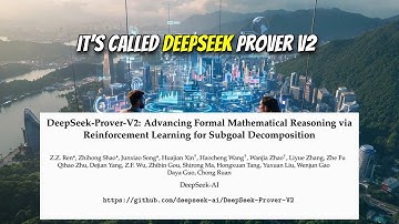 DeepSeek-Prover-V2: Advancing Formal Mathematical Reasoning (Apr 2025)