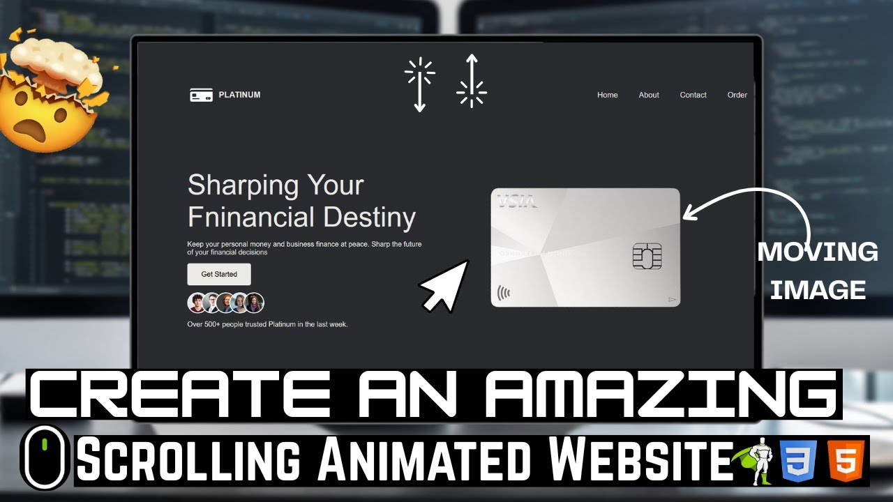 Build a STYLISH Landing Page with JUST HTML, CSS and GSAP ScrollTrigger ...