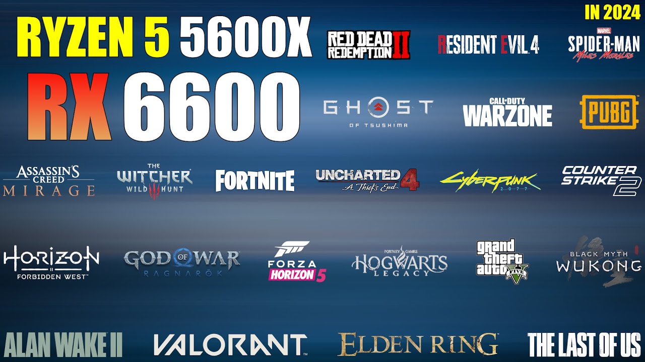 RX 6600 Ryzen 5 5600X Test In 23 Games In 2024 Good For 1080p 