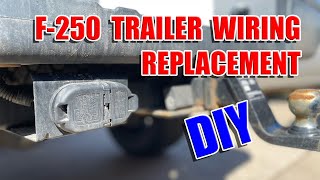 2011  2016 Ford F250 how to replace 7 way trailer plug, wiring harness & bracket  How to install