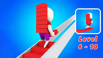 Bridge Race - Gameplay Android, iOS | Level 6 - 10