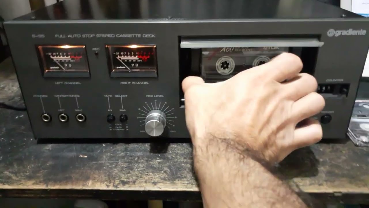 Teste Tape Deck Gradiente S95 Comprador Carlos A.Perissato Araras SP