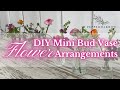 Diy mini bud vase flower arrangements simple and affordable idea for weddings and events