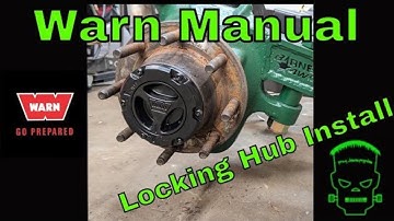 Warn manual locking hub install