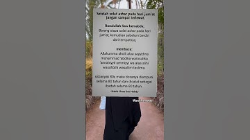 Amalkan amalan ini setelah sholat ashar hari jumat #foryou #kerezekian #waliallah #muharram