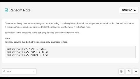 May LeetCoding Challenge day 3 - Ransom Note