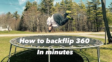 How to backflip 360 on a trampoline (in 3 minutes)!