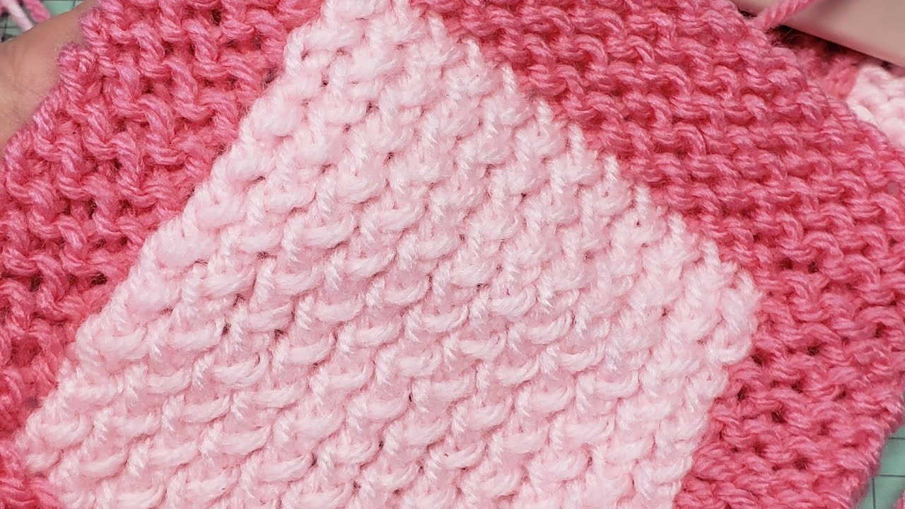 Loom Knit Garter Stitch Baby Blanket 