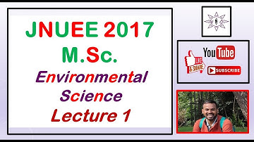 JNU MSc Environmental Sciences Entrance Exam 2017 | Paper Analysis | Lecture 1 #EnvironmentalScience