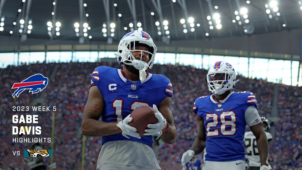 Every Gabe Davis' catch from 100-yard game | Week 5