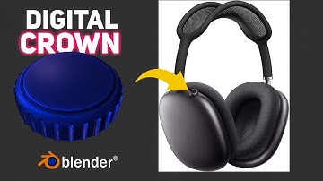 how to modeling digital crown in blender