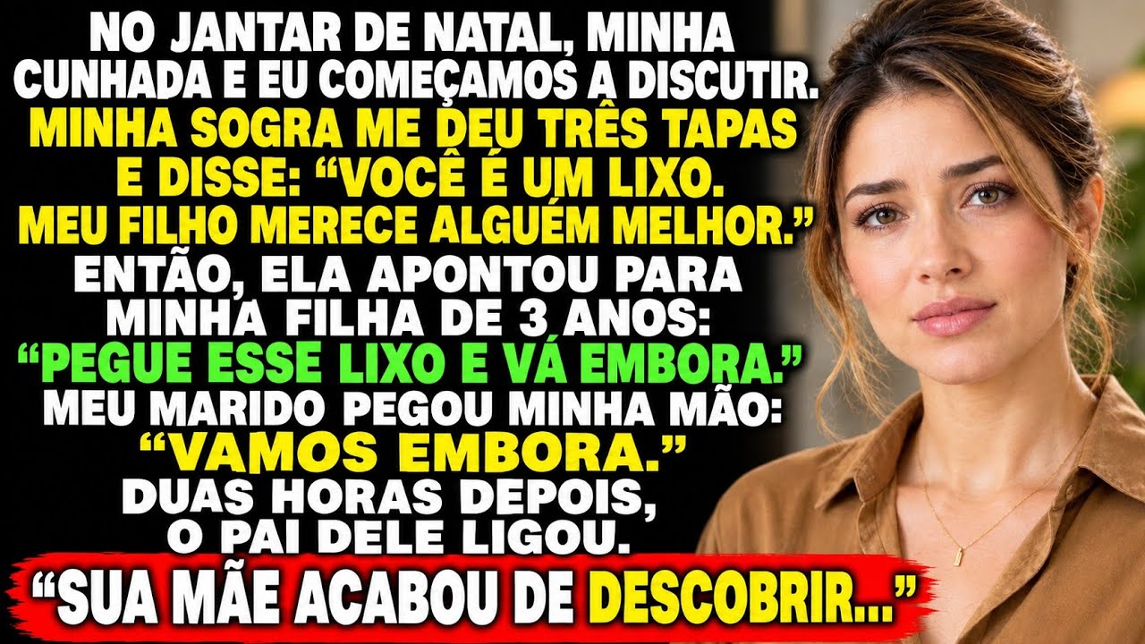 “Pegue esse lixo e vá embora.” Foi o que a minha sogra sibilou para mim no aniversário de 3 anos da minha filha, depois de me dar três tapas na frente de toda a família. O meu marido segurou a...