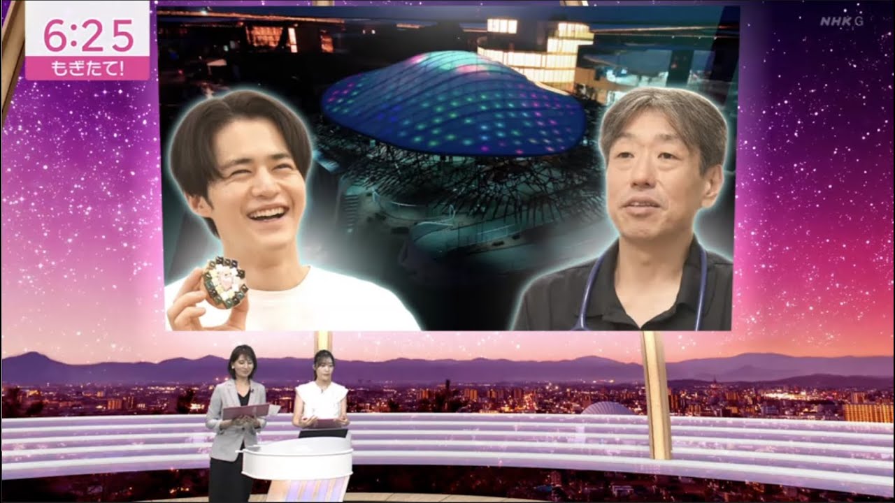 20250820 もぎたて!NHK岡山放送▽鈴鹿央士さんアートで闘病中の子どもと交流