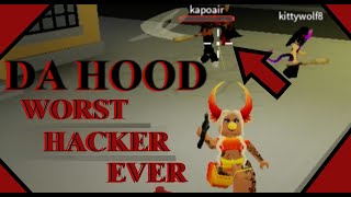 Worst Hacker Ever In Da Hood Kiru Hacking Roblox Lmaoo