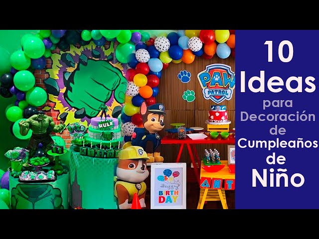 Ideas para decorar una fiesta infantil para niños de 4 y 5 años