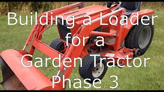 Building a Loader for a Garden Tractor  Phase 3: Frame Reinforcement and 3 Point Hitch install