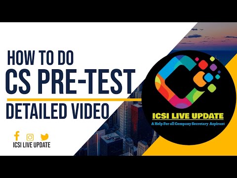 CS DEC 22 Exam ICSI Online Pre-Exam for CS Executive and CS Professional Students ICSI LIVE UPDATE