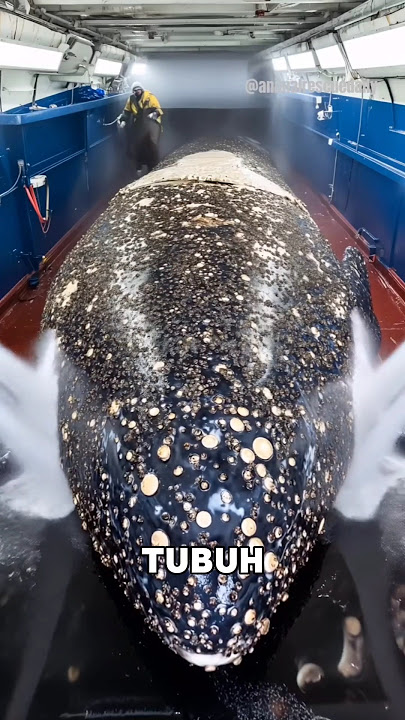 Tubuh paus ini di penuhi parasit laut❗😮 #shortsvideo