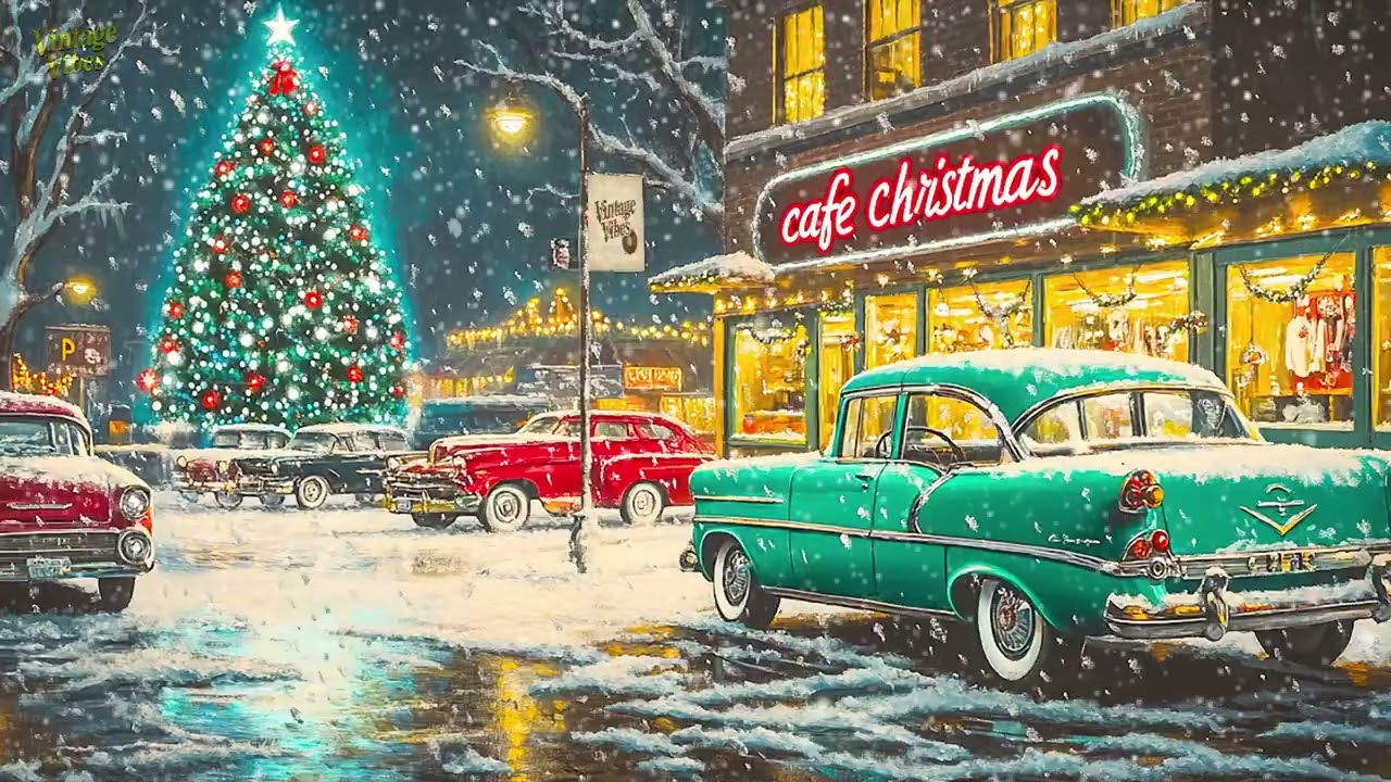 1940s–1960s Oldies Christmas Songs 🎶 Vintage Holiday Playlist for a Cozy Retro Christmas Night